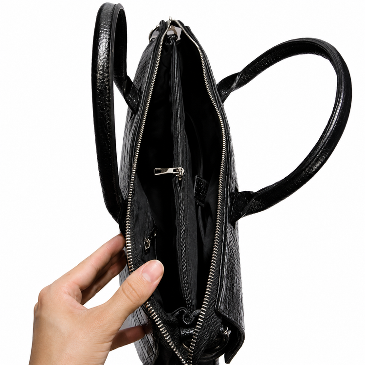 کیف اداری چرم طبیعی مدل سرخونه دار